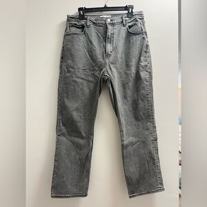 A+F The Ankle Straight Ultra High Rise Curve Love Jeans